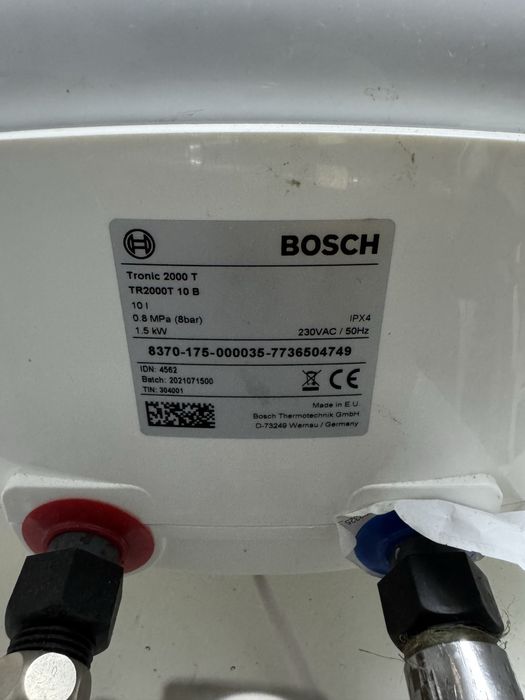 Termoacumulador elétrico 15L Bosch