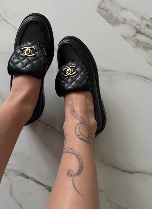 Лоферы Chanel черные лофери 36, 37, 38, 39, 40: 2 900 грн