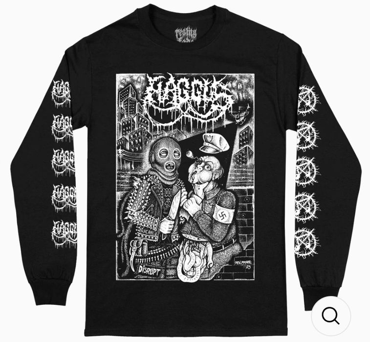 Мерч haggus лонгслив micecore grindcore