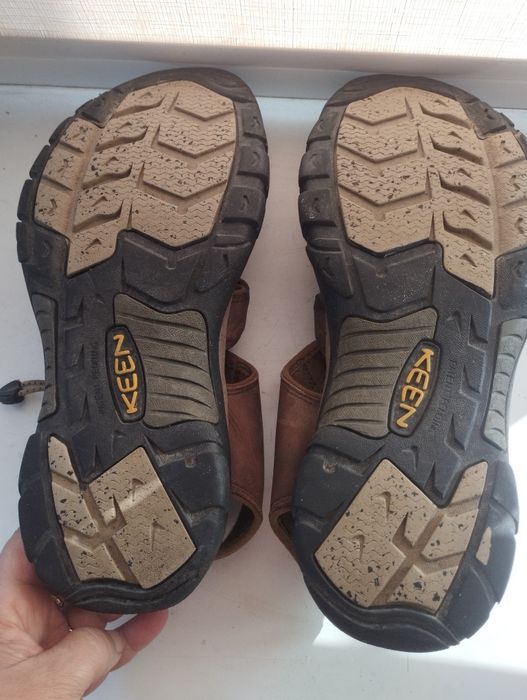 Мужские сандалии KEEN (45 р, 30.2 см) трекинговые/рабочие, кожа, Waterproof