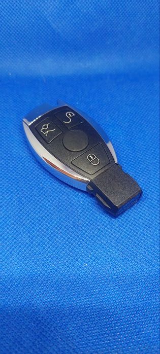 Chave 3 Botões para Mercedes Benz Chave completa com chip placa electrónica lâmina pilha