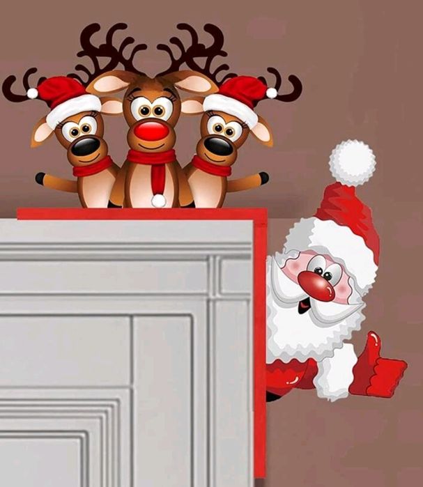 Dekoracja świąteczna na framugę drzwi, ramkę.