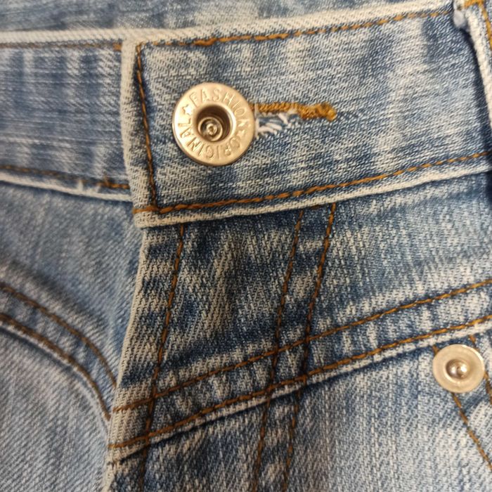 Брендовые джинсы JEAN LOUIS Италия! Оригинал! Голубые Клеш Женские