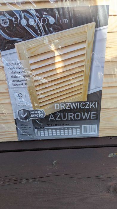 drzwiczki ażurowe 201.3cm x 49.4cm. Nowe