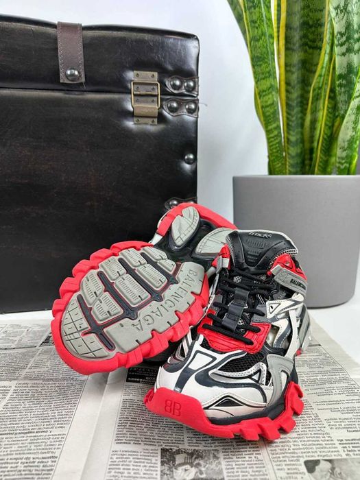 !SALE! Balenciaga Track 2.0 Grey White Red Premium 39 40 41 42 43 44 45 46 баленсіага трак