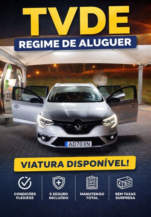 Viatura TVDE Regime de aluguer Dacia exclusive 7lugares