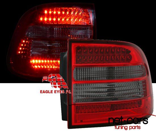 Lampy tylne tył PORSCHE CAYENNE 03-07 DIODOWE LED czerwone dymione