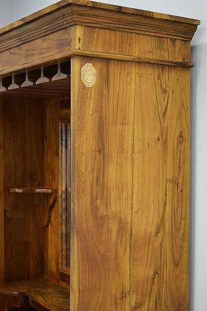 Witryna/Bar z drewna AKACJI seria OXFORD HONEY II gat. -50%