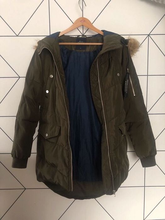 Zimowa kurtka oliwkowa/khaki