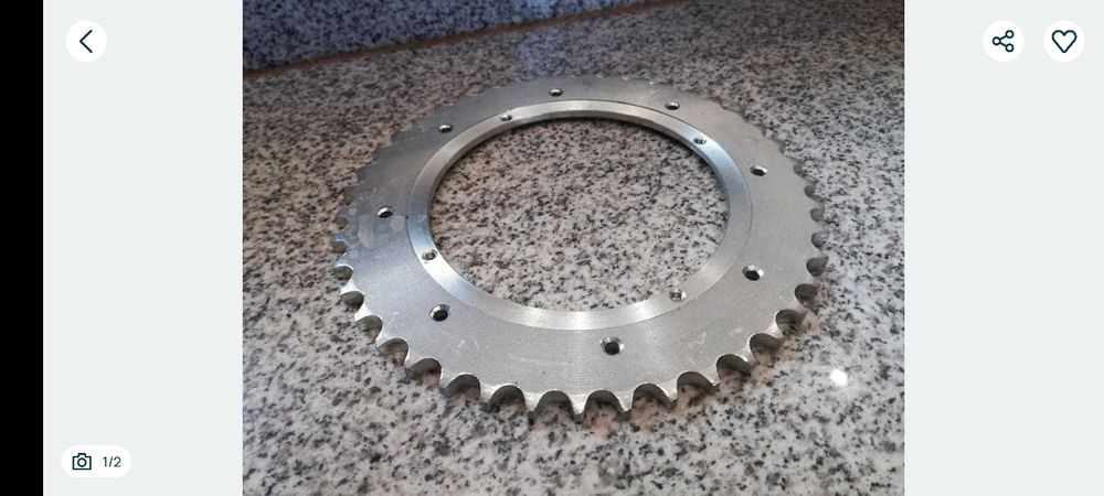 Nowa zębatka tylna stary typ wsk 125 m06 B1 B3