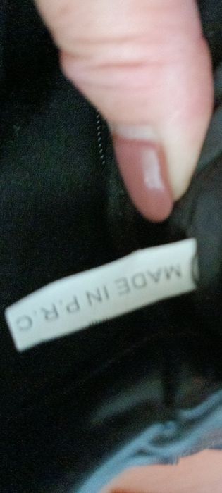 Сумка чорна пресована шкіра made in P.R.C.