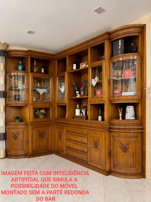 Móvel Bar Madeira Maciça