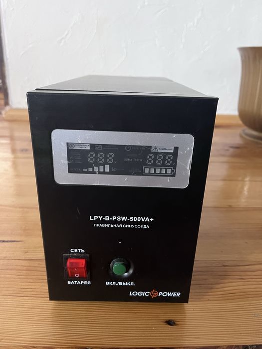 ДБЖ 500VA+залізо фосфатний акумулятор lifePO4