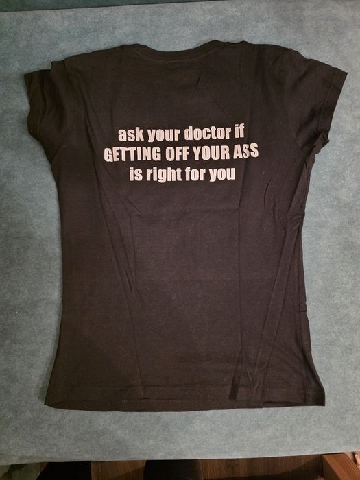 Czarna koszulka t-shirt trener personalny
