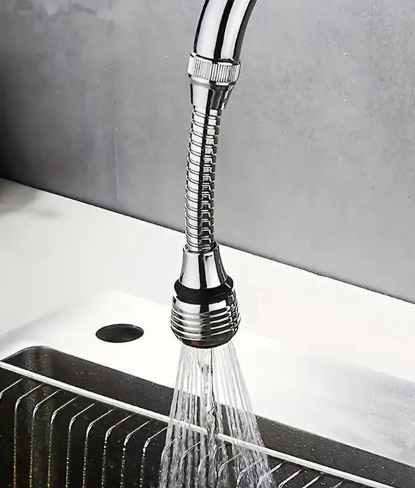 Гнучкий хромований подовжувач для крана