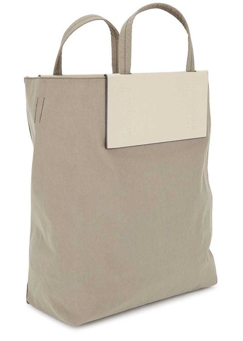 Сумка Acne Studios Baker Out medium canvas and printed leather tote Gr
