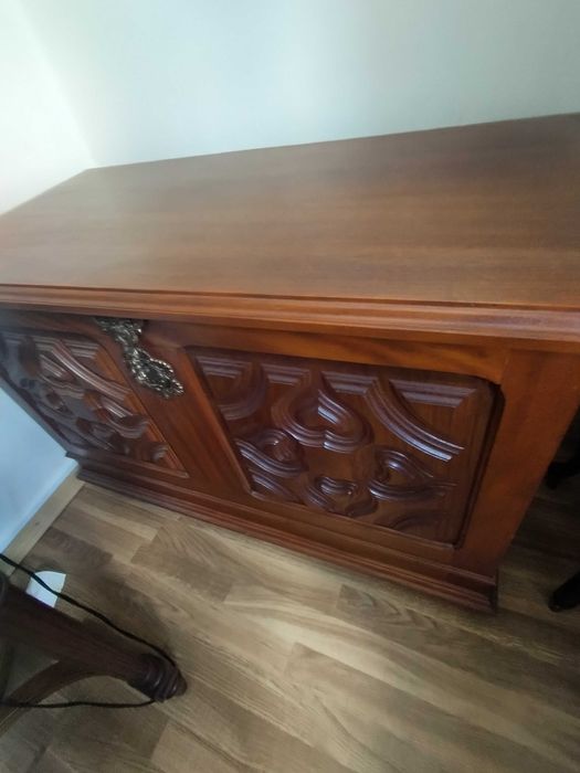 Baú de madeira casatanho