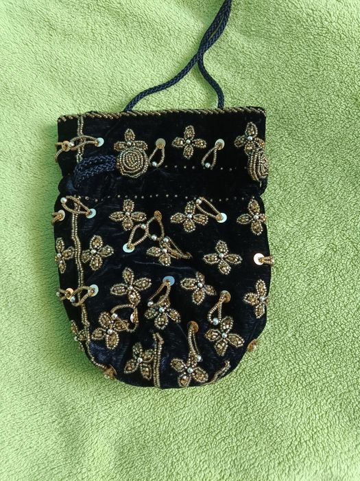 Torebka sakwa ręcznie robiona