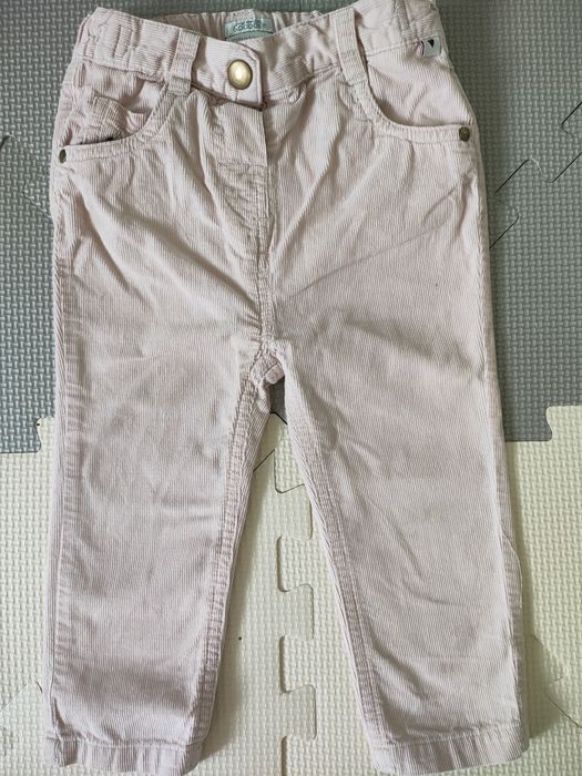 Spodnie jegginsy legginsy sztruksowe dla dziewczynki Mamas Papas 86