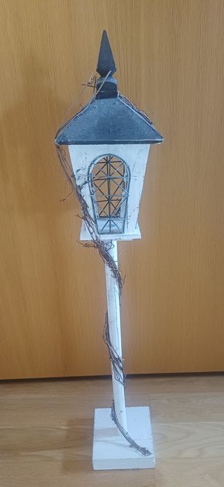 Candeeiro de chão rústico / madeira