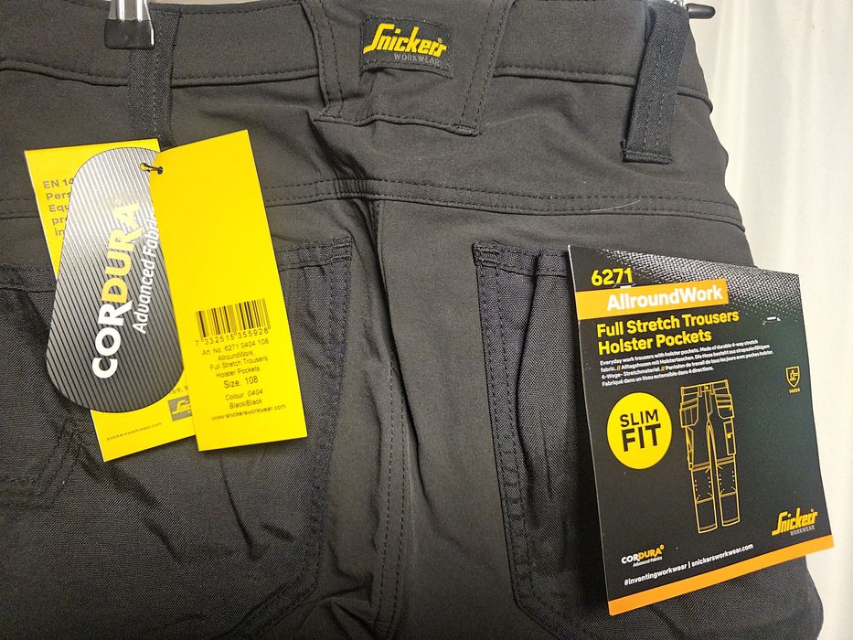 Spodnie robocze Snickers 6271 r.54 i 108(54 short) FullStretch Slim