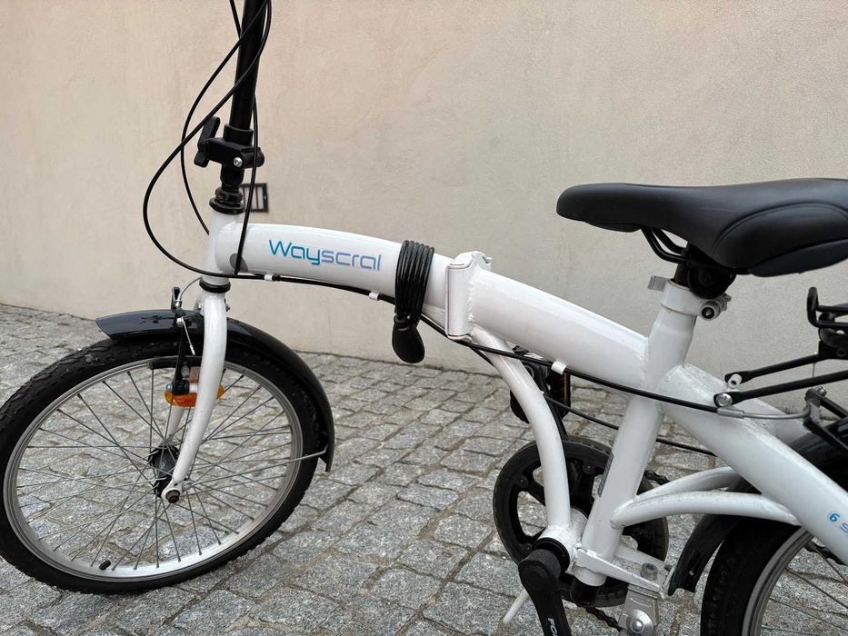 Bicicleta dobrável Wayscral 6 velocidades - como nova