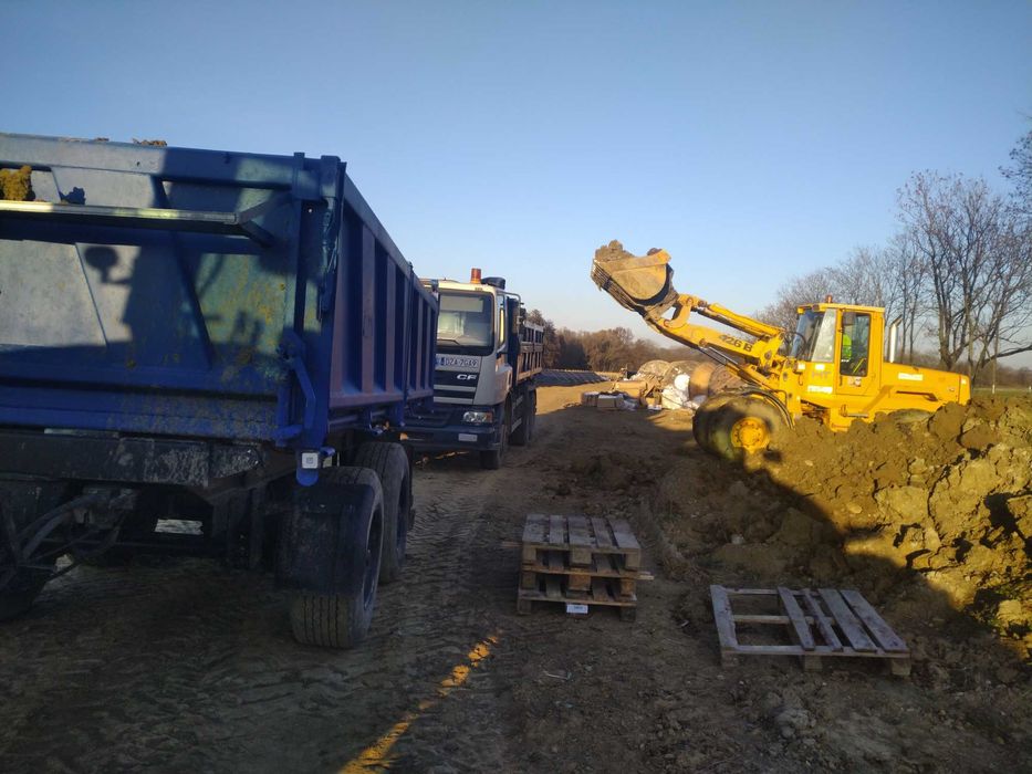 Prace ziemne  usługi sprzętem