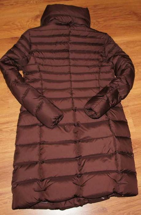 Ciepła kurtka puchowa pierze płaszcz S M 36-38 damska