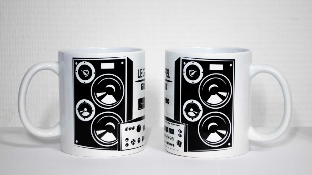 Kubek z grafiką amplitunera RADMOR 5102, kolumnami Zg40c pasjonata