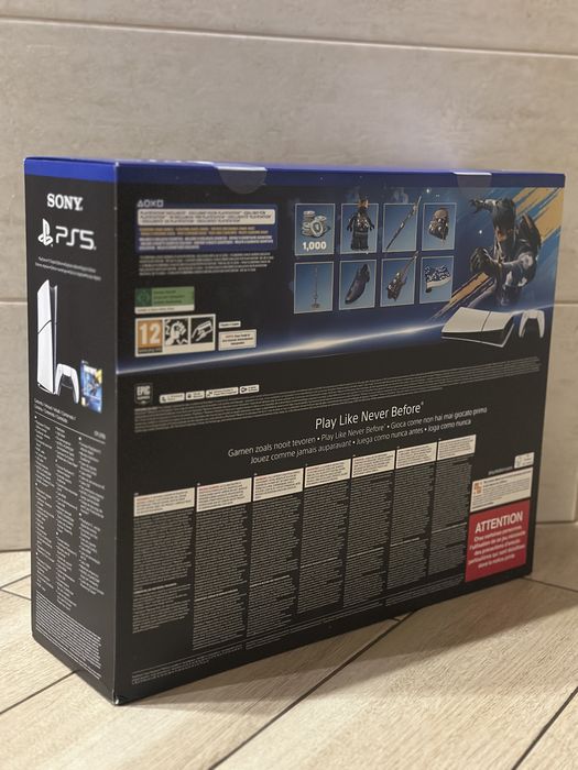 Нова PlayStation 5 Slim Digital Edition + Fortnite Cobalt Guard Bundle