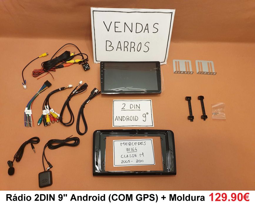 Rádio 2DIN Mercedes Classe ML / GL • Android • [4+64GB] W163 W164