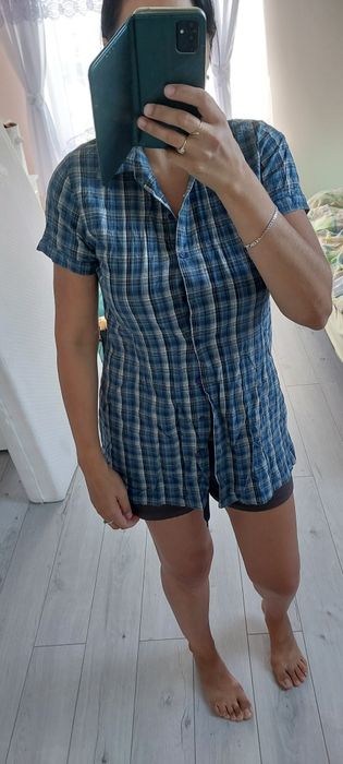 Bluzka top koszula długa S M Greenpoint