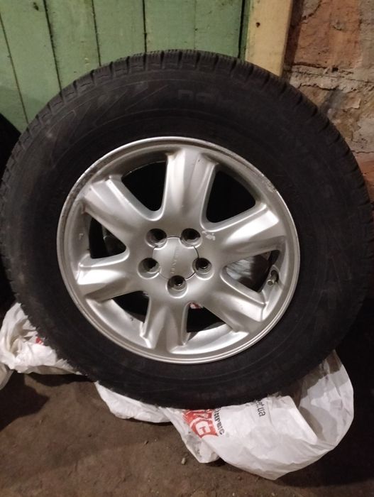 Диски r15 5/100 легкосплавні + зимова гума 205/70 r15