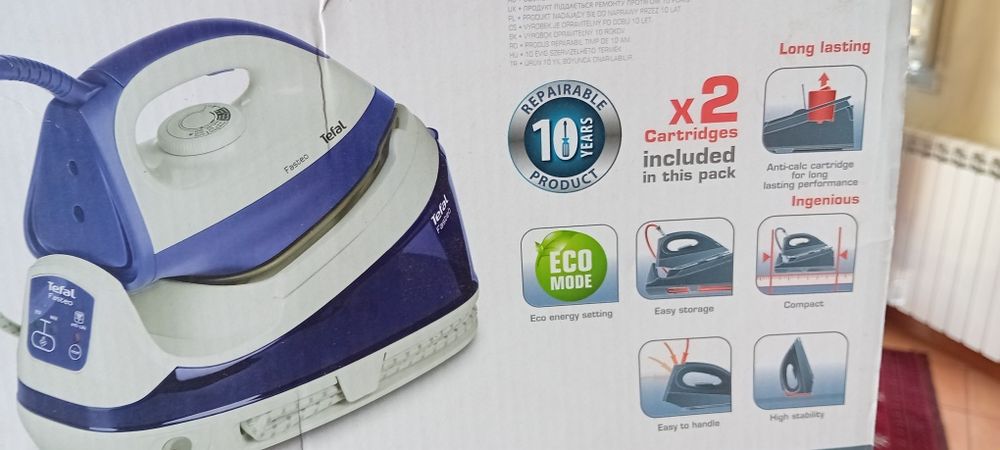 Ferro engomar com caldeira Tefal