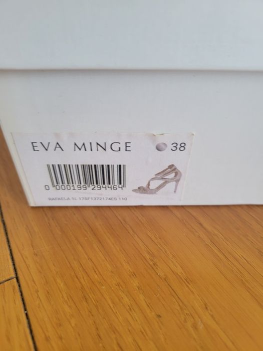 szpilki sandały skórzane Eva Minge r. 38