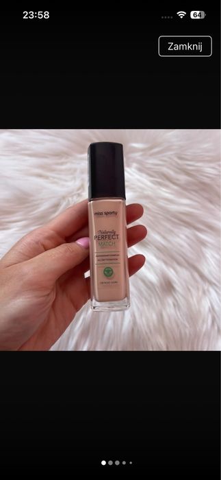 100 rose ivory Podkład do twarzy Miss Sporty Naturally Perfect Match