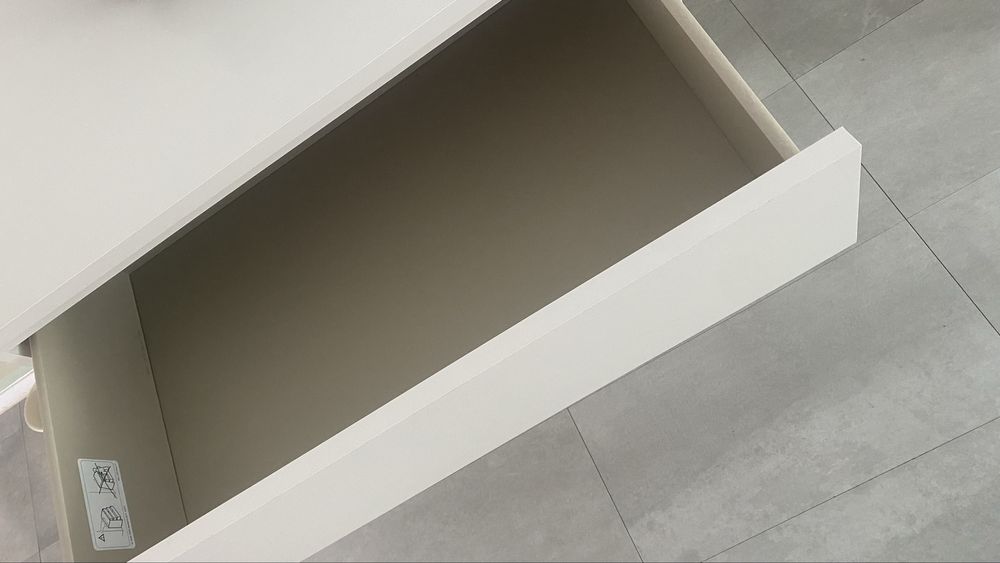 Cómoda Malm c/3 gavetas, branco, 80x78 cm IKEA