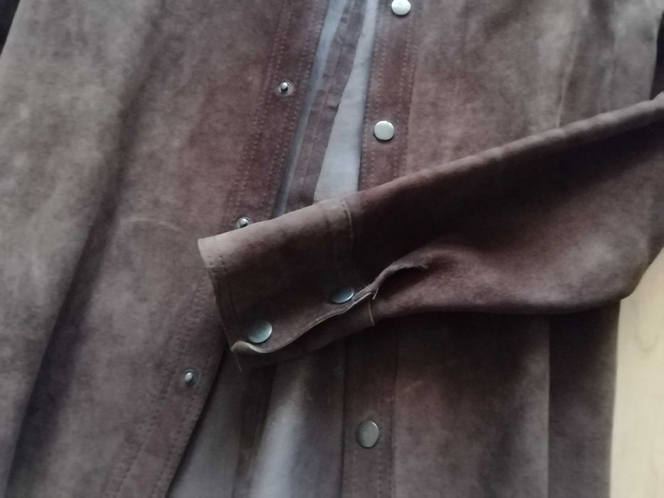 Camisa camurça vintage castanha