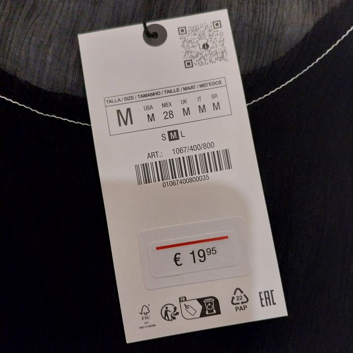 Top preto da Zara