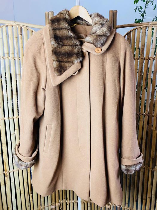 Rewelacyjny plaszcz zimowy Ewa Studio Moda, XL