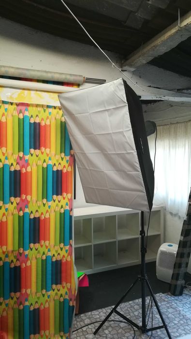 Vendo material de estúdio fotográfico como novo