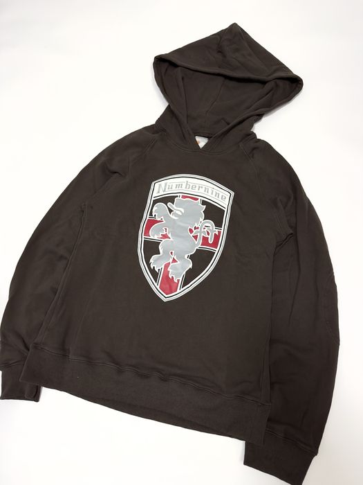 NUMBER NINE HOODIE худі number nine black brown кофта archive erd L