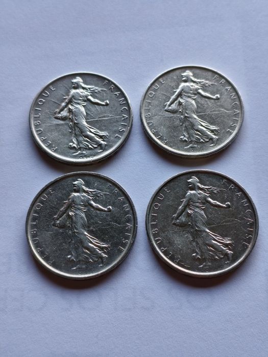 Moedas de 5 francos Prata