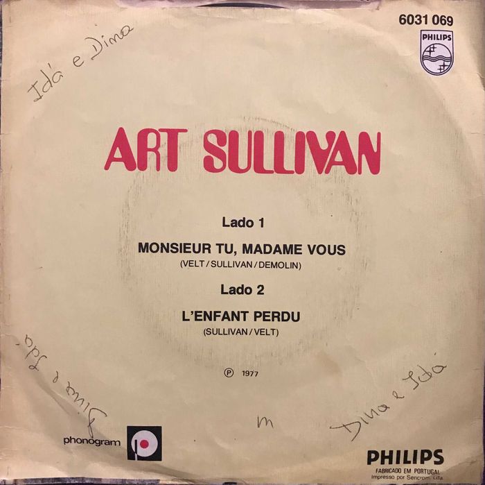 Disco Vinil Art Sullivan
