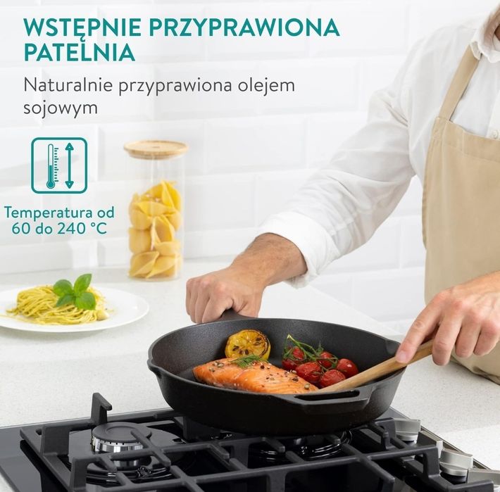 Navaris Żeliwna patelnia nowa okazja na prezent