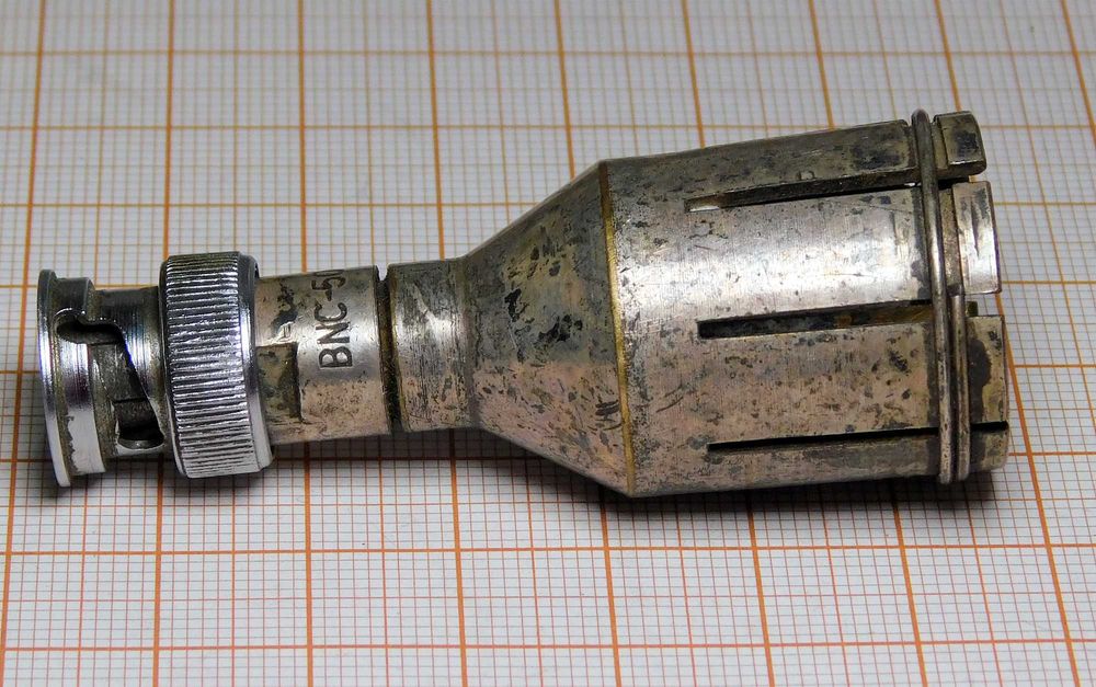 Przejściówka pomiarowa BNC 50om - OLD - [M1-HU]9