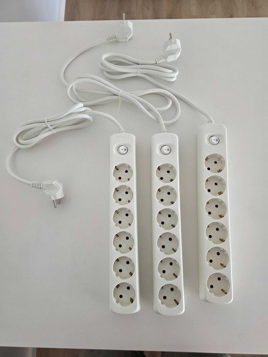 Extensão IKEA KOPPLA 6 Tomadas c/ Interruptor - Bom Estado