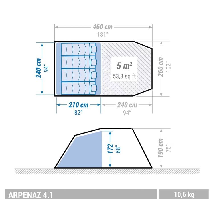 Tenda Quechua Arpenaz 4.1