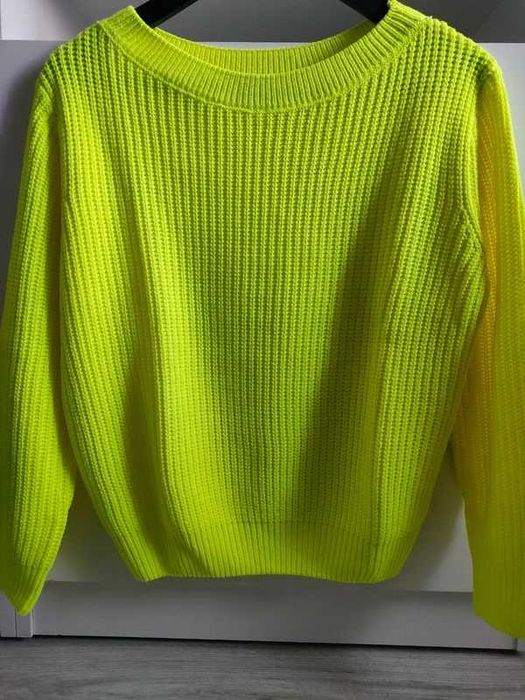 Limonkowy sweter rozm. XS/34