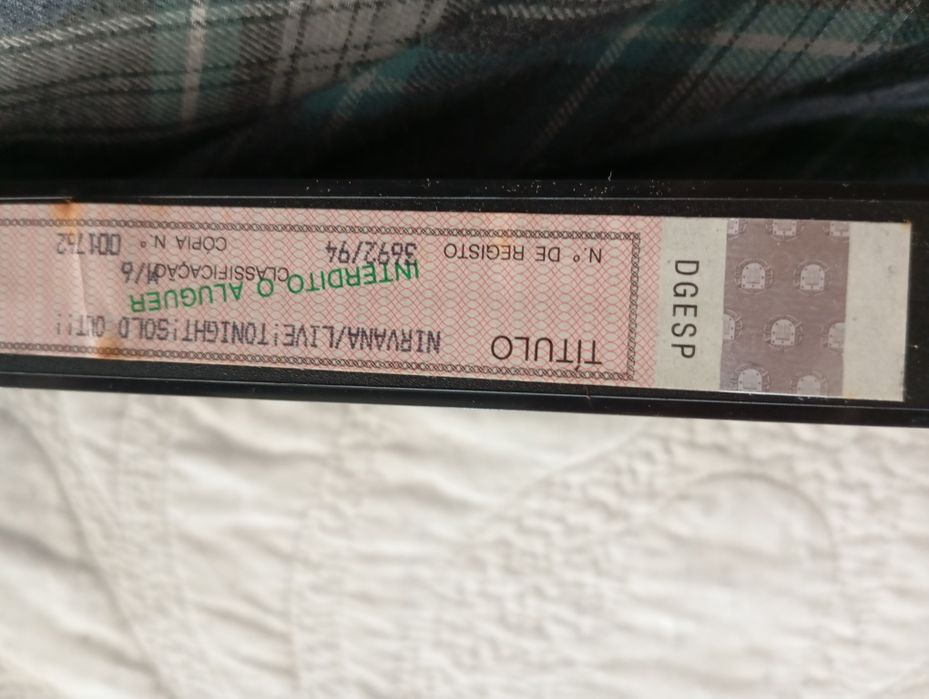 VHS Nirvana Live! Tonight! Sold Out!!